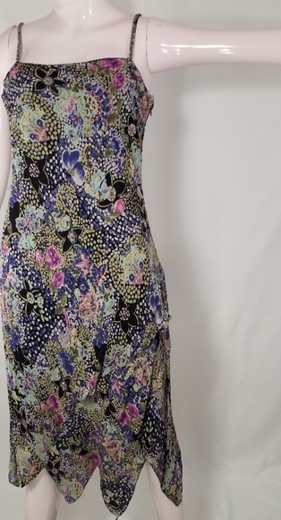 Eva Blue Slinky Dress - Picture 6 of 7